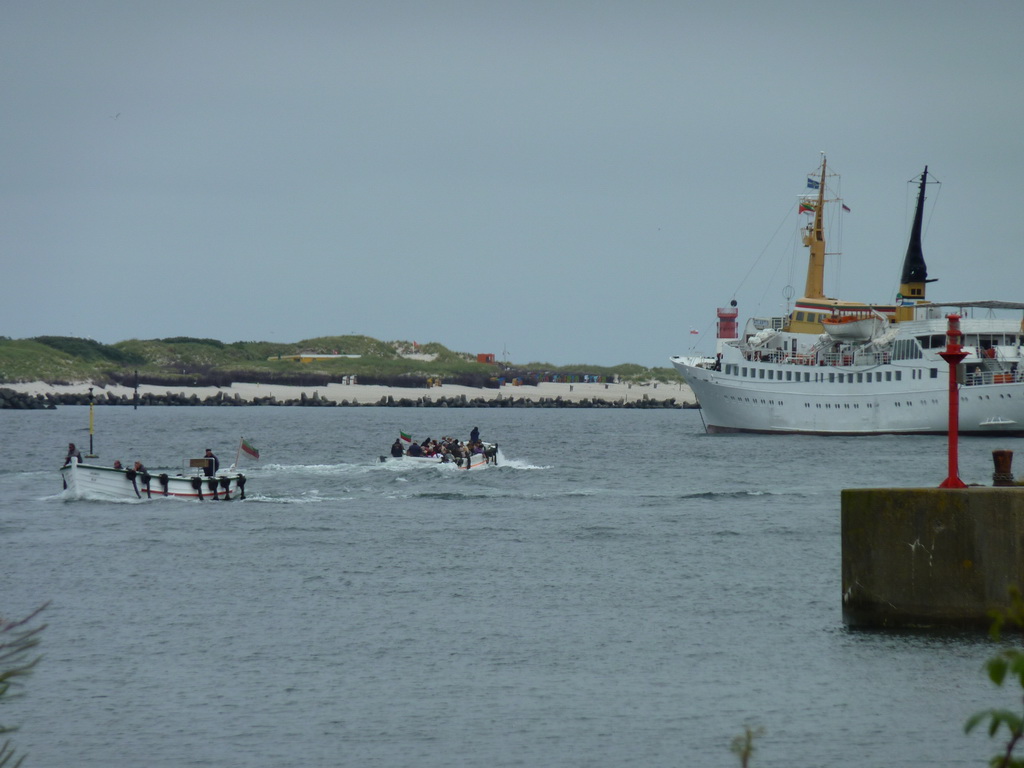 Ausbooten auf Helgoland