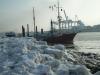 Eiszeit im Hamburger Hafen